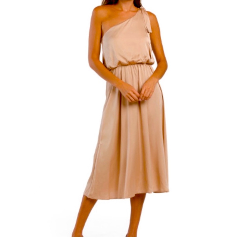 Nicole Miller satin midi dress NWT